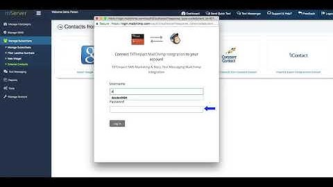 Import MailChimp Contacts into SMS Marketing list