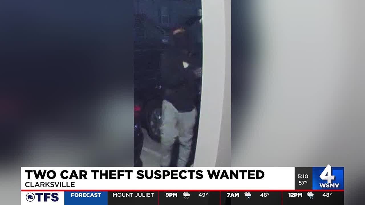 Clarksville police searching for two suspects in car thefts - YouTube