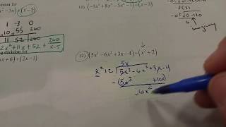 Polynomial long division (nonlinear divisor)