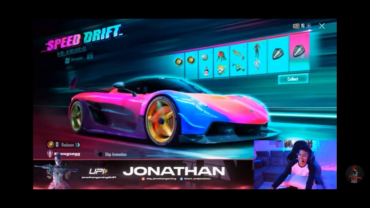 JONATHAN GAMER , opening 100000uc  luck and bad luck 😂😂 Jonathan funny 