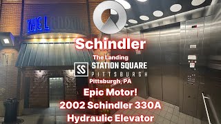 Epic Motor! 2002 Schindler HT VR 330A Hydraulic Elevator | The Landing | Pittsburgh, PA