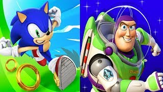 Sonic Dash vs Buzz Lightyear Toy Story screenshot 2