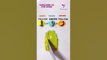 How to make cucumber colour from primary colours # #relaxing #colormixing #satisfying #asmr #shorts