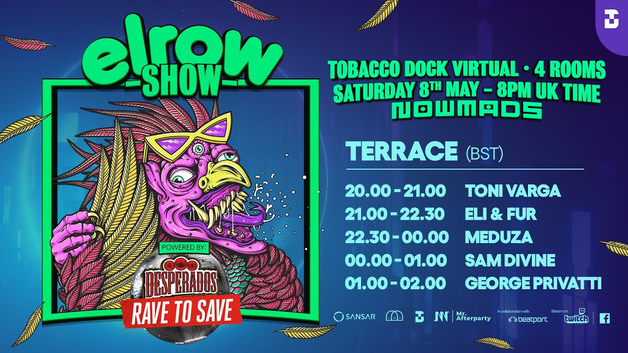 The Terrace: elrow at Tobacco Dock Virtual