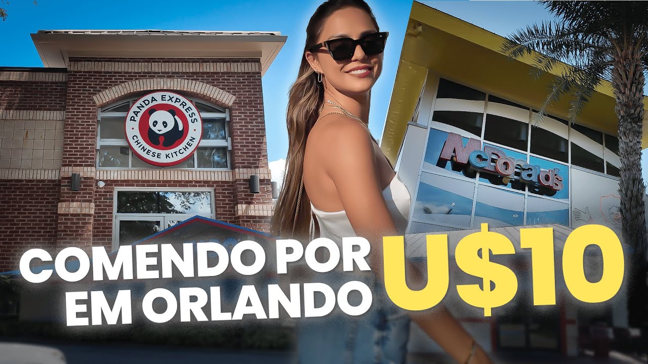 RESTAURANTE BARATO EM ORLANDO -  MENOS DE U$10 DÓLARES! - Como economizar na viagem?