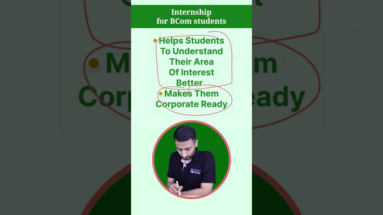 Internship opportunities for BCom students!😍