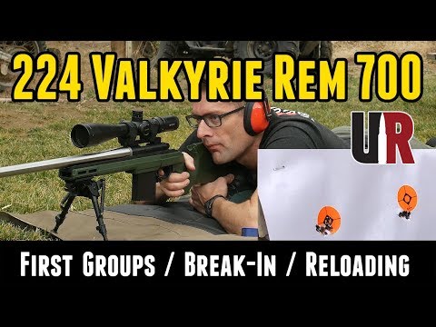 224 Valkyrie Rem 700 Build: Break-In, First Groups, First Loads