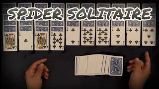 playing some spider solitaire (ASMR)