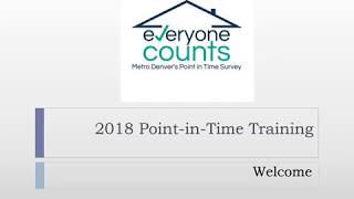 Everyone Counts Web Training (2018)