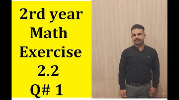 MATH 2nd year exercise 2.2 Q#1 [derivative first principle method]