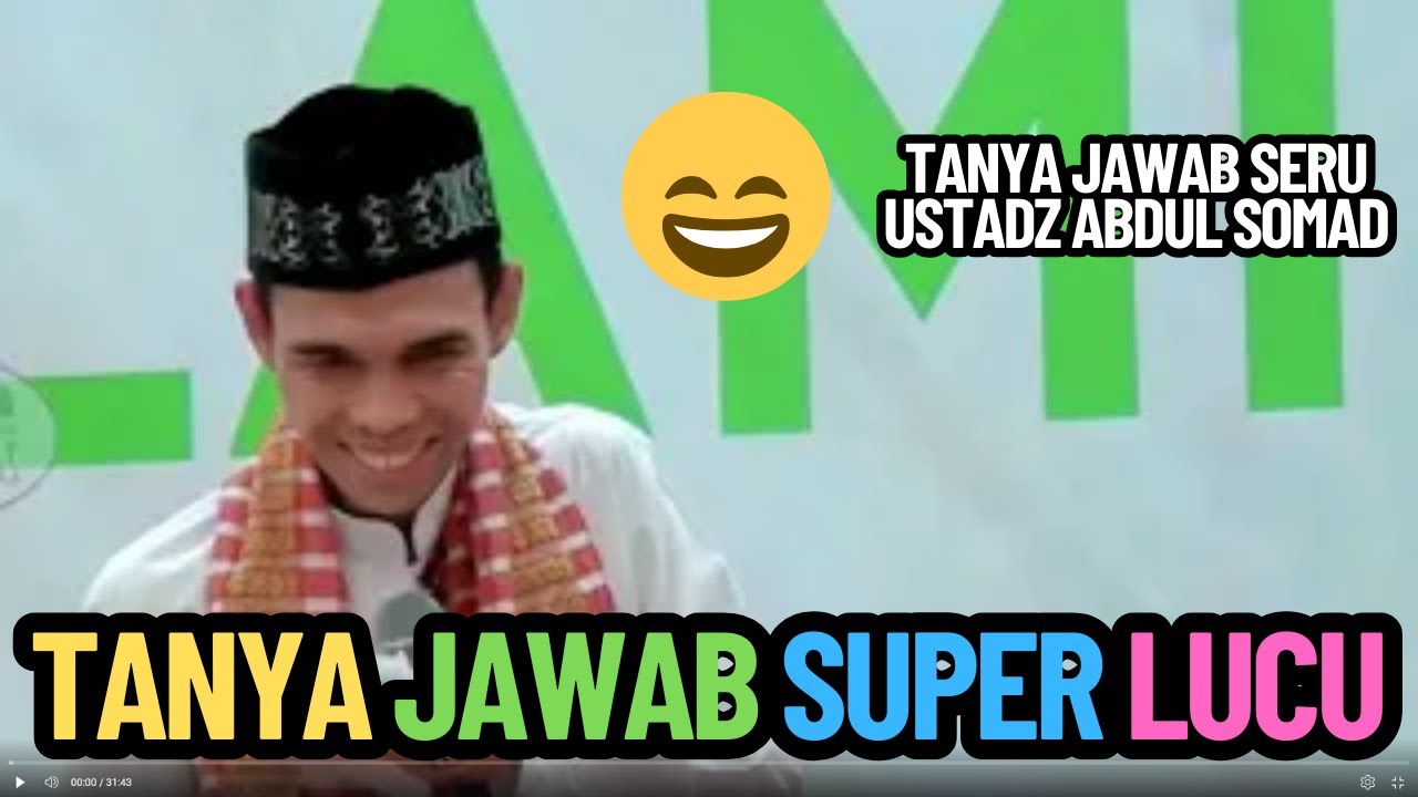 30 Menit Tanya Jawab Super Lucu Ustad Abdul Somad