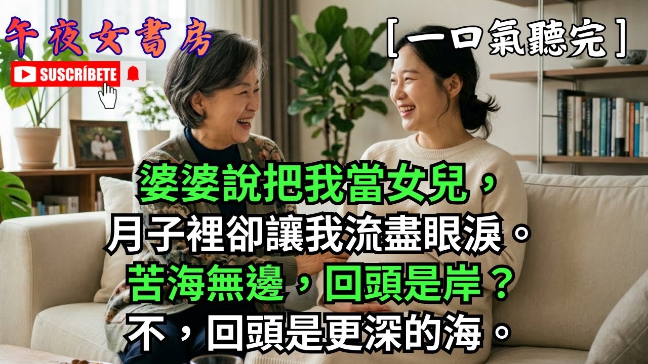 （完結）「婆婆說把我當女兒，月子裡卻讓我流盡眼淚。苦海無邊，回頭是岸？不，回頭是更深的海。」