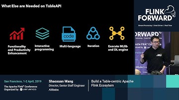 Build a Table-centric Apache Flink Ecosystem - Shaoxuan Wang