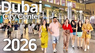 Dubai |4K| Amazing City Center, Downtown Dubai Walking Tour 🇦🇪