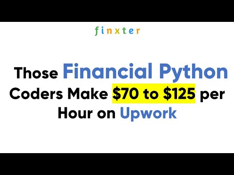 Financial Python Coders: $70 to $125 per Hour on Upwork
