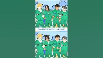 Spot 5 Differences Before Time Runs Out Squid GAME so funny #squidgame #spotthedifference