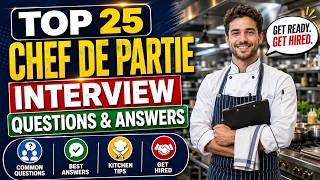 Chef De Partie Interview Questions And Answers