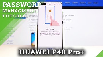 How to Set Up App Password on HUAWEI P40 Pro+ - Apps Lock