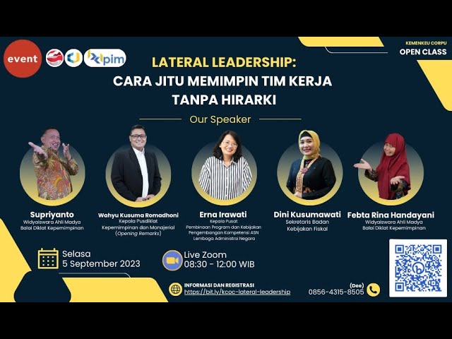 KCOC - Lateral Leadership: Cara Jitu Memimpin Tim Kerja Tanpa Hirarki class=