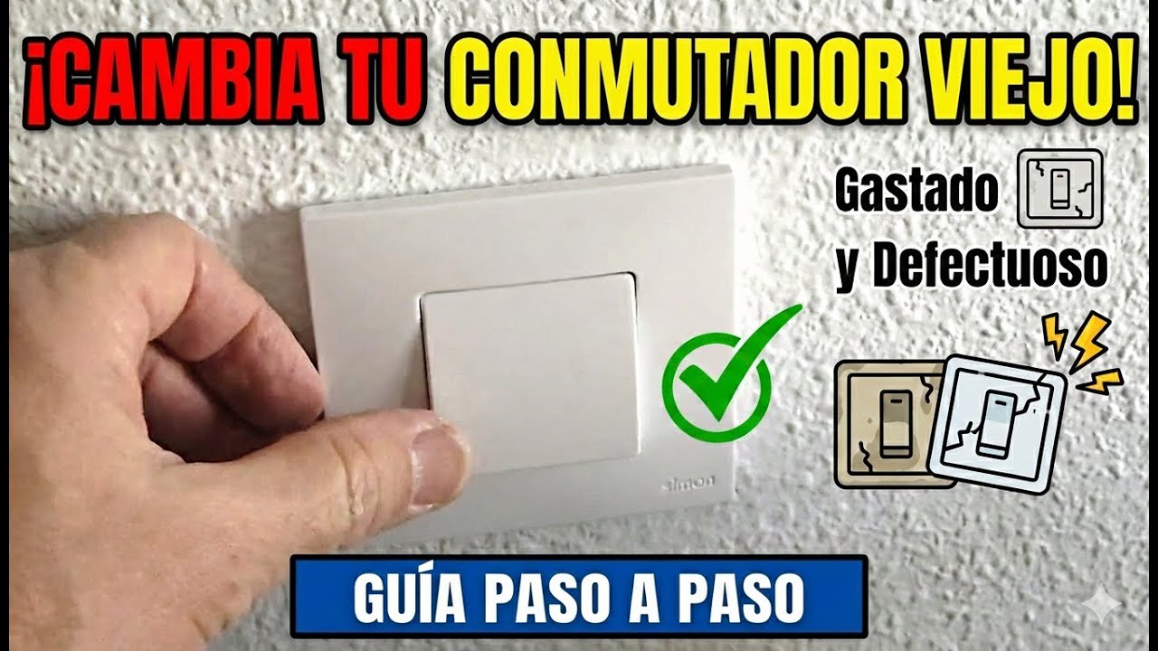 Cambia un interruptor que chisporrotea