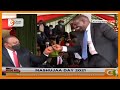 President Kenyatta, DP Ruto enjoy light moments during MashujaaDay celebrations in Kirinyaga