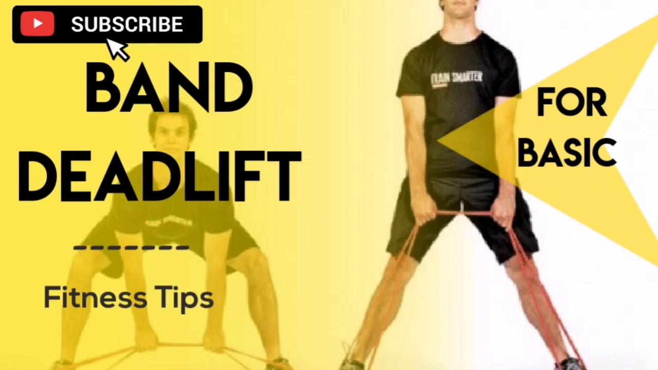 BACK WORKOUT BAND EXERCISES BAND DEADLIFT BASIC BACK EXERCISE