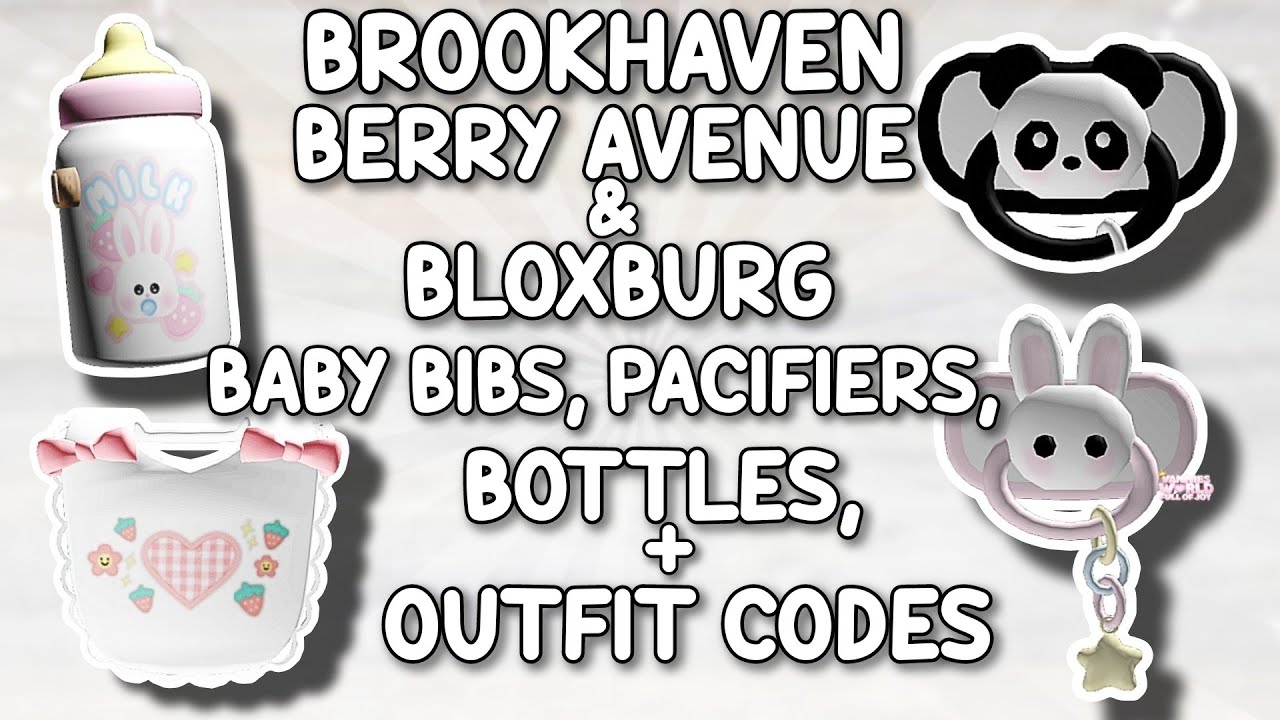 BABY BIBS, SLIPPERS & OUTFIT CODES FOR BROOKHAVEN, BERRY AVENUE, BLOXBURG 