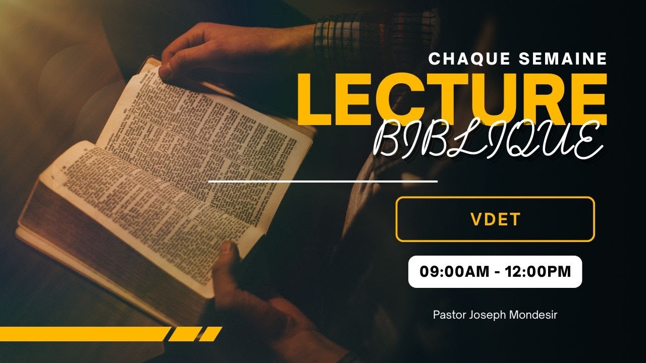 LECTURE BIBLIQUE GENESE A L'APOCLYPSE 3/19/2025