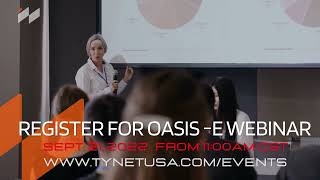 REGISTER FOR OASIS  E WEBINAR