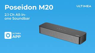 Poseidon M20 Soundbar 2.1 Channel 120W Peak Power Ultimea Bassmax Surround Soundbar