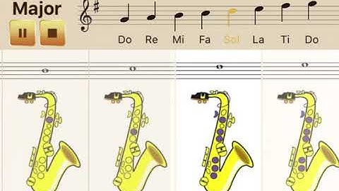 ALTO SAX G MAJOR SCALE