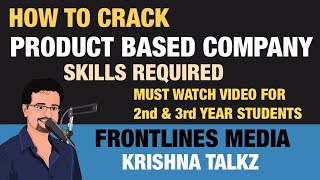 How To Get Jobs In Product Based In Industry Krishna Talkz