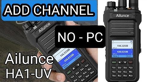Alilunce HA1UV- Add Repeater Using Radio - NO PC