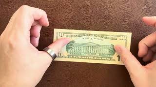 10 US Dollar Banknote | Front and Back 
