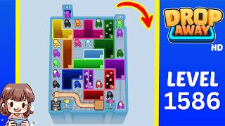 Drop Away Level 1586 Solution Walkthrough