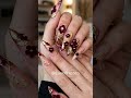 3D Burgundy Velvet Flower #nails #nailart #customnails #nailtech #pressonnails #nailinspo