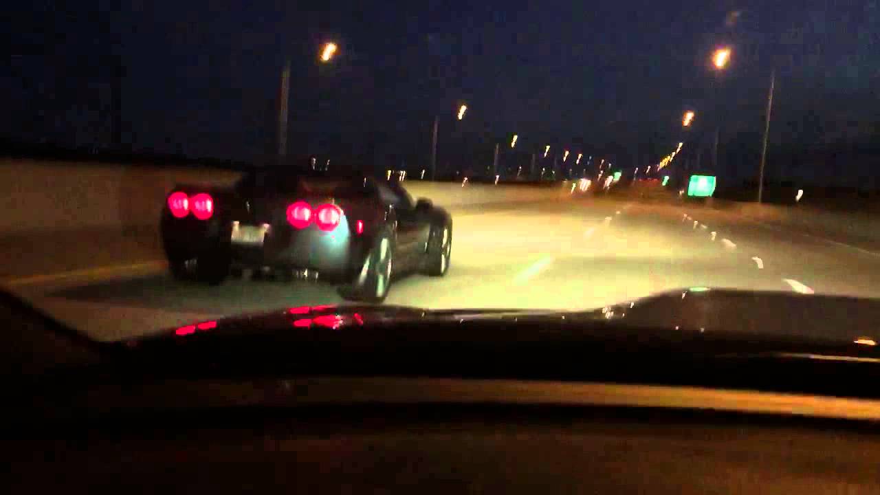 Stock 2010 Corvette ZR1 versus Stock 2015 Charger Hellcat (8-speed automatic)