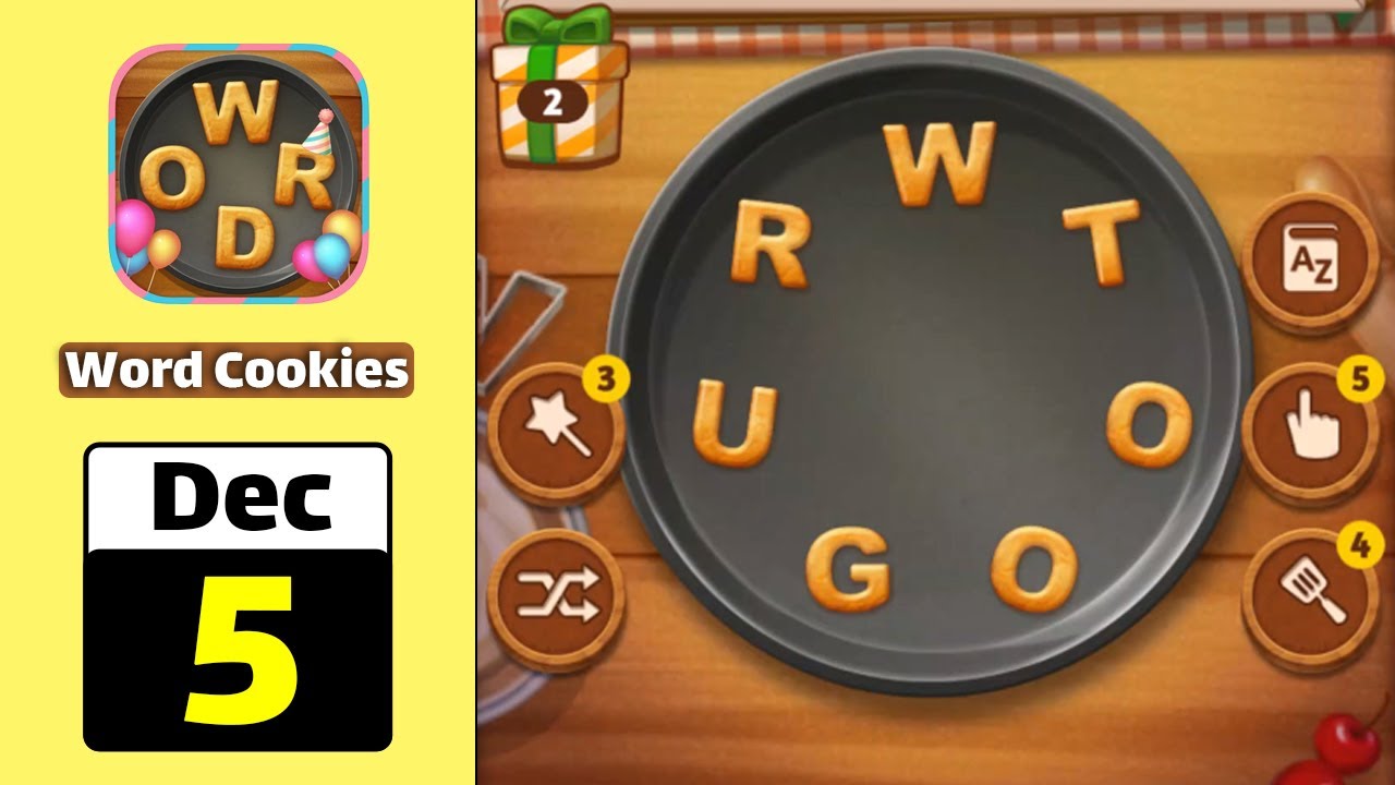 Word Cookies! ® - December 5 2021 Daily Puzzle Answer