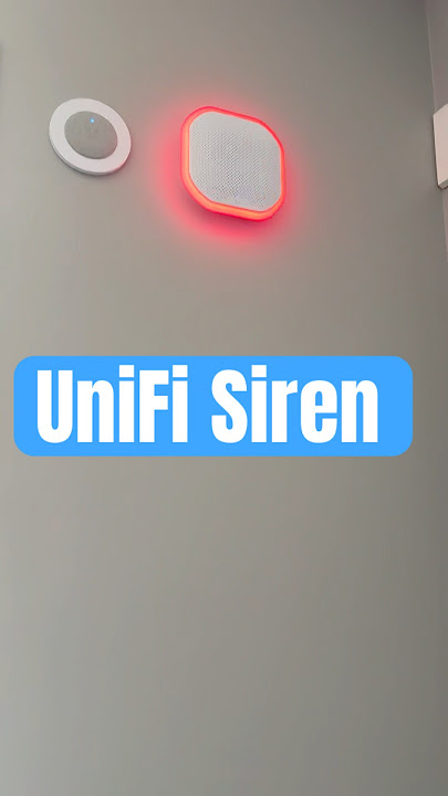 UniFi Siren. It’s really loud trust me! 🚨