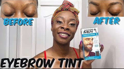 HOW TO TINT YOUR EYEBROWS AT HOME | JUST FOR MEN BEARD DYE $8 | TIK TOK HACK | SOSO MODELS