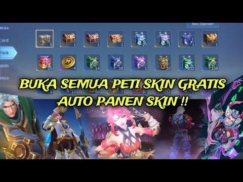 Buka Semua Peti Skin Gratis Auto Dapat Banyak Skin !!