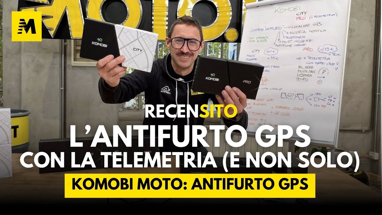 KOMOBI, l'antifurto GPS per moto con TELEMETRIA e non solo