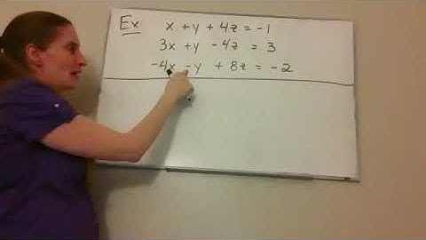 Pre Calculus   Systems of Linear Equations in Three Variables