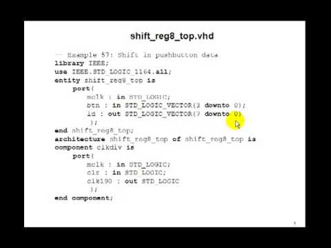Lesson 86 Example 57 Shifting Data Into A Shift Register Youtube Lesson 86 Example 57 Shifting Data Into A Shift Register Youtube