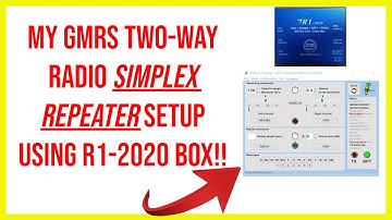 🔺 my GMRS two-way radio simplex repeater setup using r1-2020 box!! 🔺