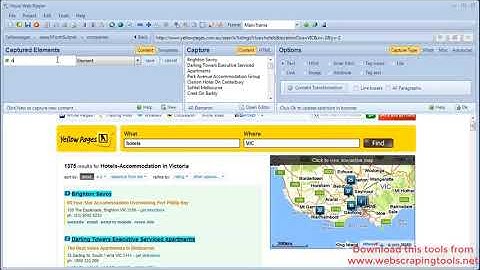 Extracting large amount of data from Yellow Pages websites