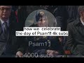 The oldest day of subscribers of psam11