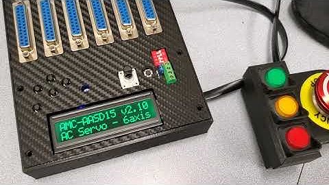 AMC-AASD15A servo controller with RGB LCD screen