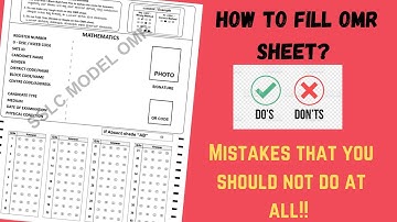 How to fill OMR sheet? SSLC exams-Mistakes that you should not do at all-Do