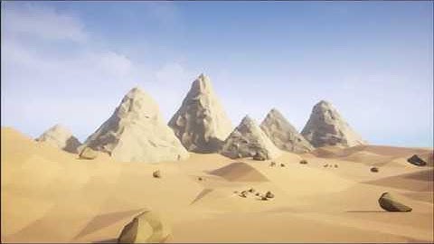 Low Poly Desert Egypts - UE4